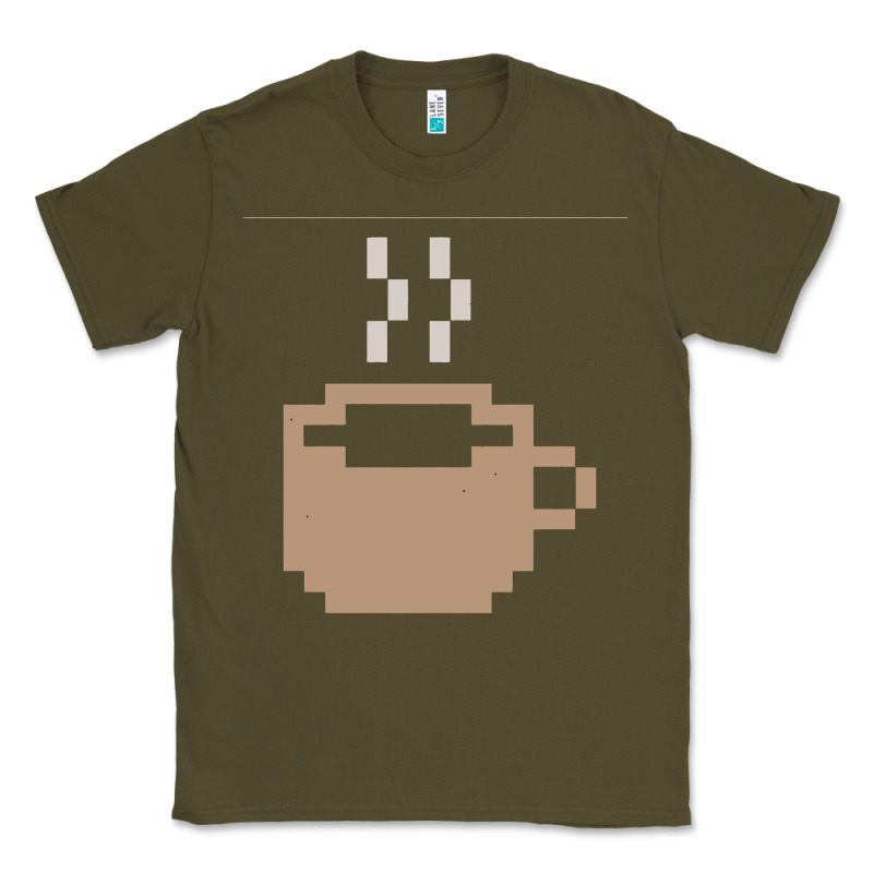 Pixel Coffee Classic Tee by linhVisuals | Teevron