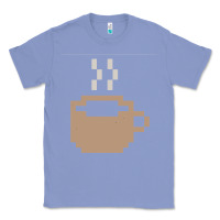 Colony Blue pixel coffee Classic Tee - linhVisuals