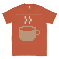 Copper pixel coffee Classic Tee - linhVisuals