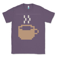 Lavender pixel coffee Classic Tee - linhVisuals