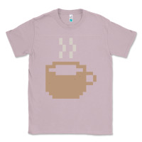 Lilac pixel coffee Classic Tee - linhVisuals