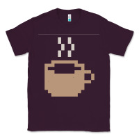 Plum pixel coffee Classic Tee - linhVisuals