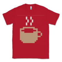 Red pixel coffee Classic Tee - linhVisuals