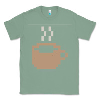 Sage pixel coffee Classic Tee - linhVisuals