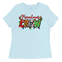 Baby Blue friendsmas crew Ladies Tee - Artiststas