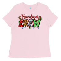 Bubblegum Pink friendsmas crew Ladies Tee - Artiststas