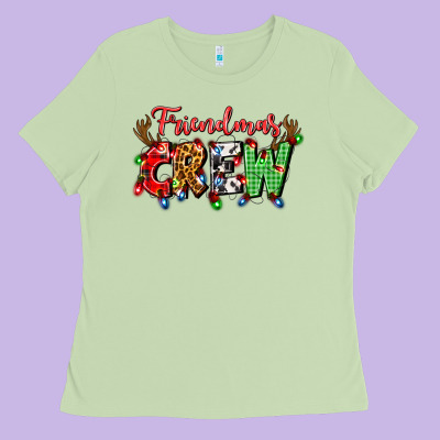 Friendsmas Crew Ladies Tee Designed By Artiststas