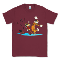 Burgundy calvin music Classic Tee - linhVisuals