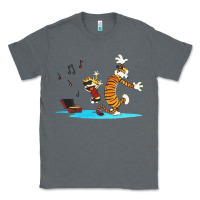 Charcoal Heather calvin music Classic Tee - linhVisuals