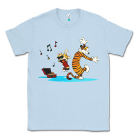 Dusty Blue calvin music Classic Tee - linhVisuals