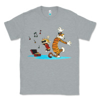 Heather Grey calvin music Classic Tee - linhVisuals