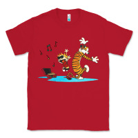 Red calvin music Classic Tee - linhVisuals