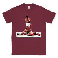 Burgundy ali vs liston Classic Tee - linhVisuals