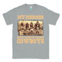 Heather Grey my heroes have always killed cowboys retro Classic Tee - linhVisuals
