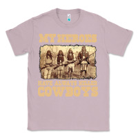 Lilac my heroes have always killed cowboys retro Classic Tee - linhVisuals