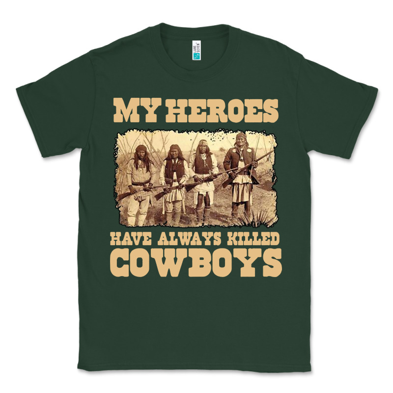 My Heroes Have Always Killed Cowboys Retro Classic Tee by linhVisuals | Teevron