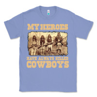 Colony Blue my heroes have always killed cowboys retro Classic Tee - linhVisuals