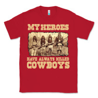 Red my heroes have always killed cowboys retro Classic Tee - linhVisuals