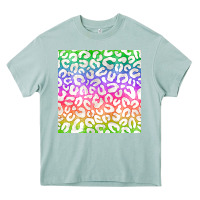 Arona watercolor rainbow leopard seamless pattern Heavy Core Tee - BundleAndBundleShop
