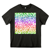 Asphalt watercolor rainbow leopard seamless pattern Heavy Core Tee - BundleAndBundleShop