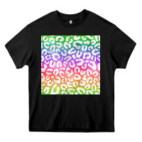 Black watercolor rainbow leopard seamless pattern Heavy Core Tee - BundleAndBundleShop