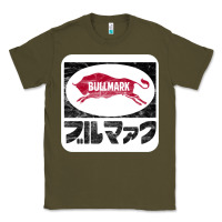 Army Green bullmark Classic Tee - linhVisuals