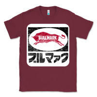 Burgundy bullmark Classic Tee - linhVisuals