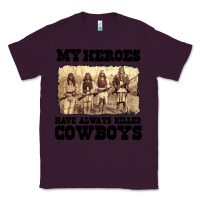 Plum my heroes have always killed cowboys retro Classic Tee - linhVisuals