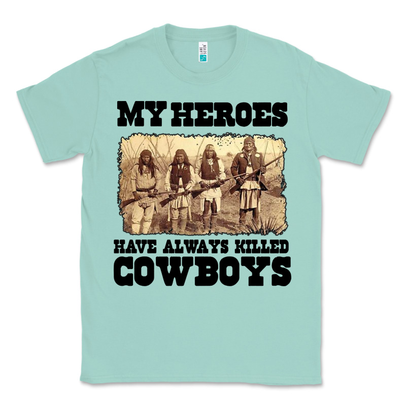 My Heroes Have Always Killed Cowboys Retro Classic Tee by linhVisuals | Teevron