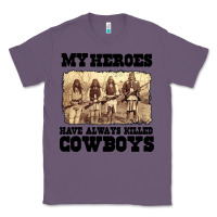 Lavender my heroes have always killed cowboys retro Classic Tee - linhVisuals