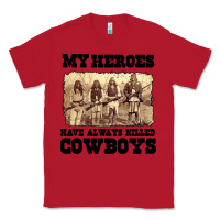 Red my heroes have always killed cowboys retro Classic Tee - linhVisuals