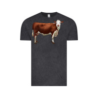 Vintage Black hereford cow Vintage Tee - LillyAllenDesigns
