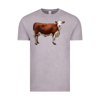 Vintage Zinc hereford cow Vintage Tee - LillyAllenDesigns