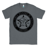 Charcoal Heather some girls wander by mistake Classic Tee - linhVisuals