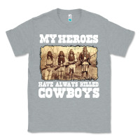 Heather Grey my heroes have always killed cowboys retro Classic Tee - linhVisuals