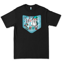 Black Christmas Pocket Premium Tee - CowhideDigitalArt