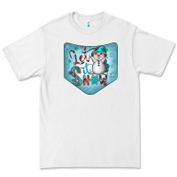 White Christmas Pocket Premium Tee - CowhideDigitalArt