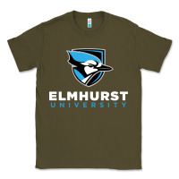 Army Green elmhurst university Classic Tee - linhVisuals