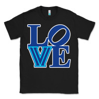 Black villanova love Classic Tee - linhVisuals