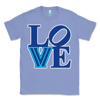 Colony Blue villanova love Classic Tee - linhVisuals