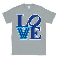 Heather Grey villanova love Classic Tee - linhVisuals