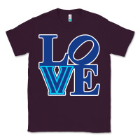 Plum villanova love Classic Tee - linhVisuals