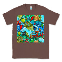 Chestnut boy child coffee cup and teddy bear with thunderbolts and camouflage s Classic Tee - BundleAndBundleShop