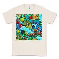 Natural boy child coffee cup and teddy bear with thunderbolts and camouflage s Classic Tee - BundleAndBundleShop
