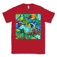 Red boy child coffee cup and teddy bear with thunderbolts and camouflage s Classic Tee - BundleAndBundleShop