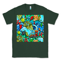 Sports Green boy child coffee cup and teddy bear with thunderbolts and camouflage s Classic Tee - BundleAndBundleShop