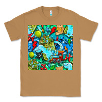Toasted Coconut boy child coffee cup and teddy bear with thunderbolts and camouflage s Classic Tee - BundleAndBundleShop