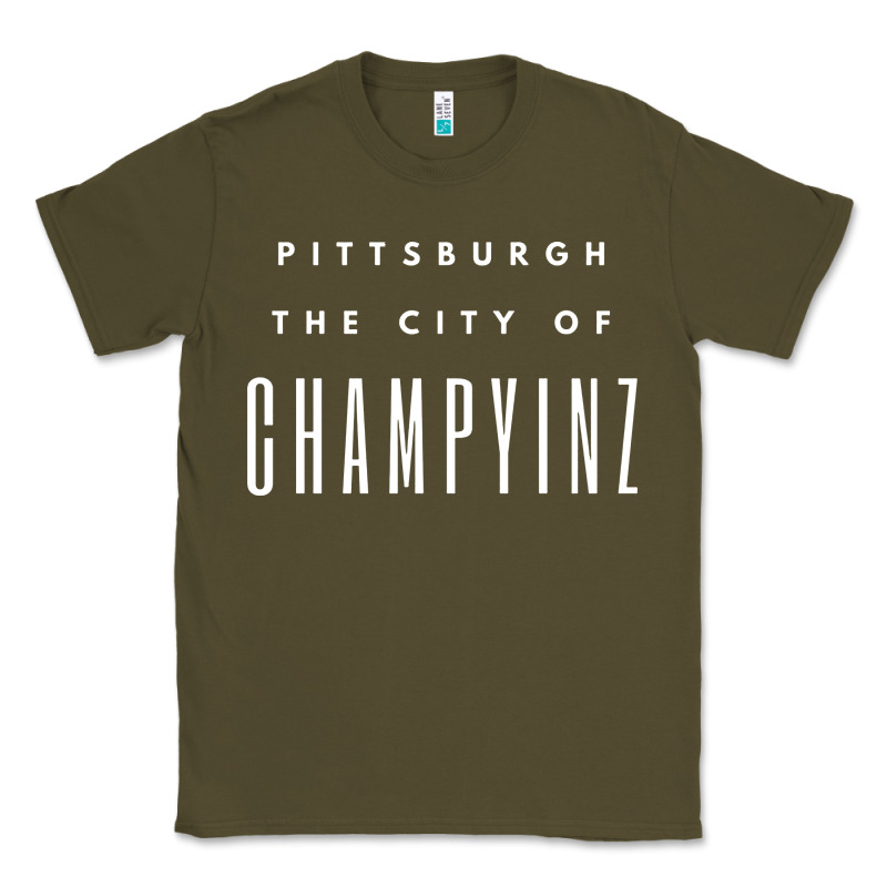 Pittsburgh City Of Champyinz Steel City Classic Tee by linhVisuals | Teevron