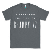 Charcoal Heather pittsburgh city of champyinz steel city Classic Tee - linhVisuals