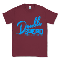 Burgundy double deuce bar Classic Tee - linhVisuals